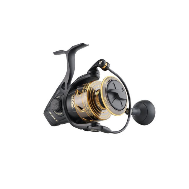 Penn Battle III 6000 Spinning Fishing Reel - Black/Gold for sale