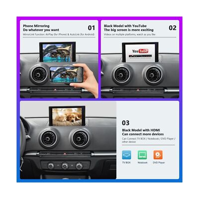Road Top Wireless Carplay Android Auto for Audi A3 2013-2018 Year
