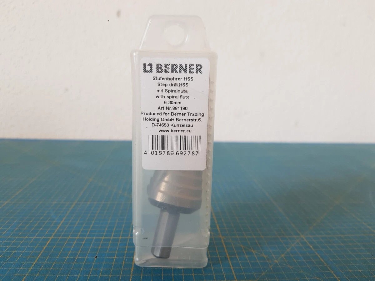 Berner Stufenbohrer HSS 6-30 mm Spirale 881180 | eBay