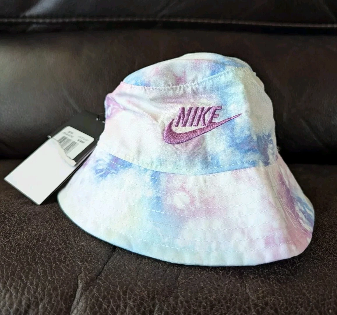 Nike Baby Bucket Sun Hat 40+UPF Violet Shock Tie Dye *Infant Size* 12-24 Mo. NWT