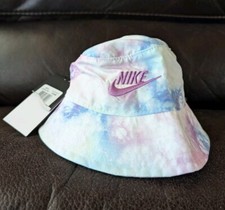 Nike Baby Bucket Sun Hat 40 UPF Violet Shock Tie Dye Infant Size 12-24 Mo. NWT