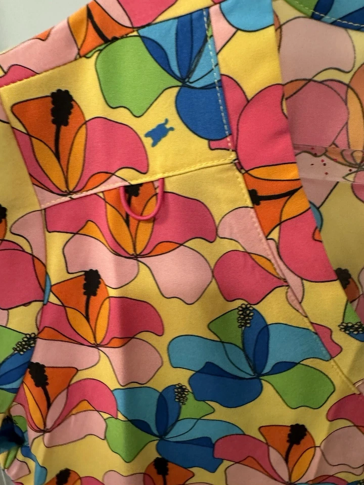 NEW French Bull Koi Extra Extra Small XXS scrub top Lulu Bora Bora Bulldog - Image 3 of 4