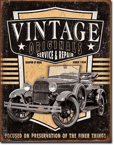 Schild Auto Oldtimer Poster Vintage 30 X 40 Cm Usa Werkstatt Motiv Us-Car *170-image