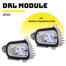 Pair Headlight Headlamp LED DRL Control Modules For Audi Q5 8R 8R0941475A/1476A