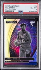 2020 PANINI FLUX TITAN SILVER #20 JOEL EMBIID PSA 8