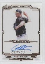 2019 Leaf Trinity Clear Auto Cody Bolton #CA-CB3 Auto 03j5