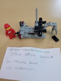 Vintage LEGO Classic Space, Lot 1557, 1558, 1580, 6801, 6822, 6823, 6827, 6849