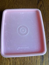Vintage Tupperware kleine rote Box mit Deckel
