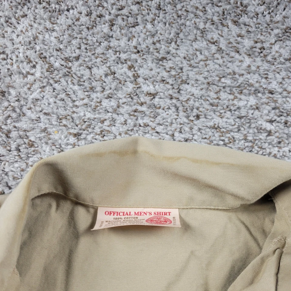 Boy Scouts of America BSA Shirt Mens XL Button Up Short Sleeve 100% Cotton - Image 2 of 4