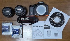 Excellent condition PENTAX K S2 Double Zoom Kit Original Box Protective Filter