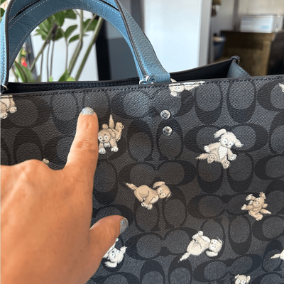 Coach Happy Dog Print, Dempsey X-Large Tote Bag | eBay