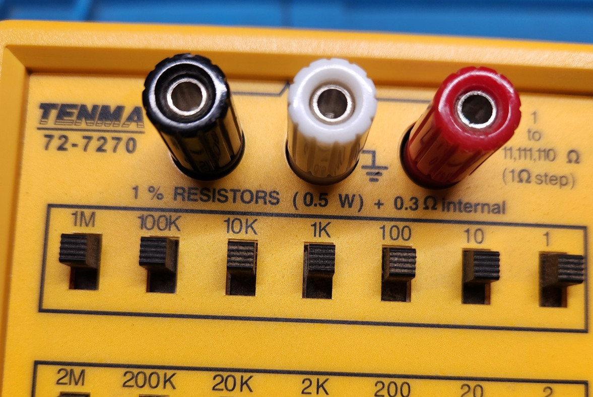 Tenma 72-7270 Resistance Decade Box 11Ω to 11.1 MΩ Test Equipment
