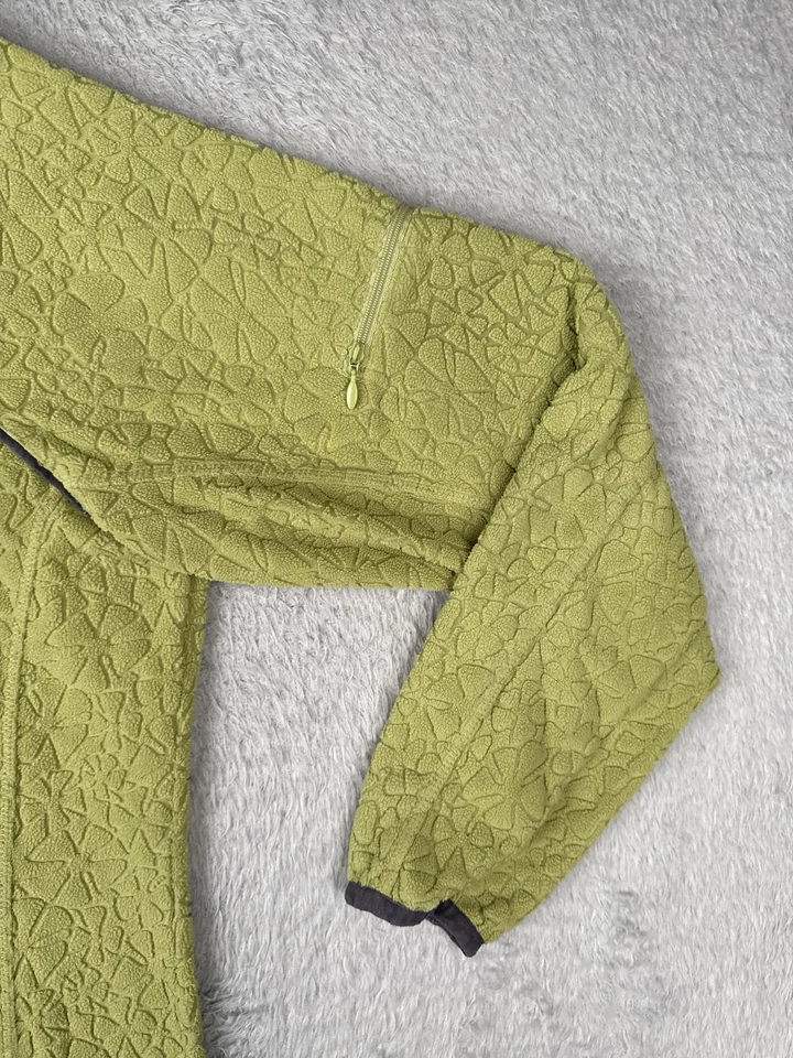 Suéter polar Columbia para mujer XL verde 1/4 cremallera cuello falso manga bolsillo senderismo Foto 2 de 4