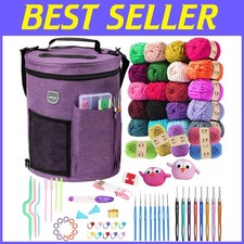 Complete Crochet Starter Set with Waterproof Bag