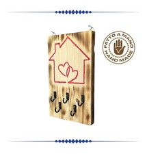 APPENDICHIAVI DA PARETE IN LEGNO REALIZZATO A MANO - IDEA REGALO