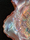 Fenton Marigold Carnival Glass Stag &  Holly Spatular  Ftd Bowl  1912c.      (A) — photo 8