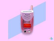 Vintage Y2K Pink Sanyo Camera Flip Cell Phone. Rare.Works 