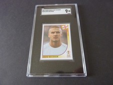 David Beckham Panini Korea Japan 2002 Sticker - SGC 9 - World Cup - Graded