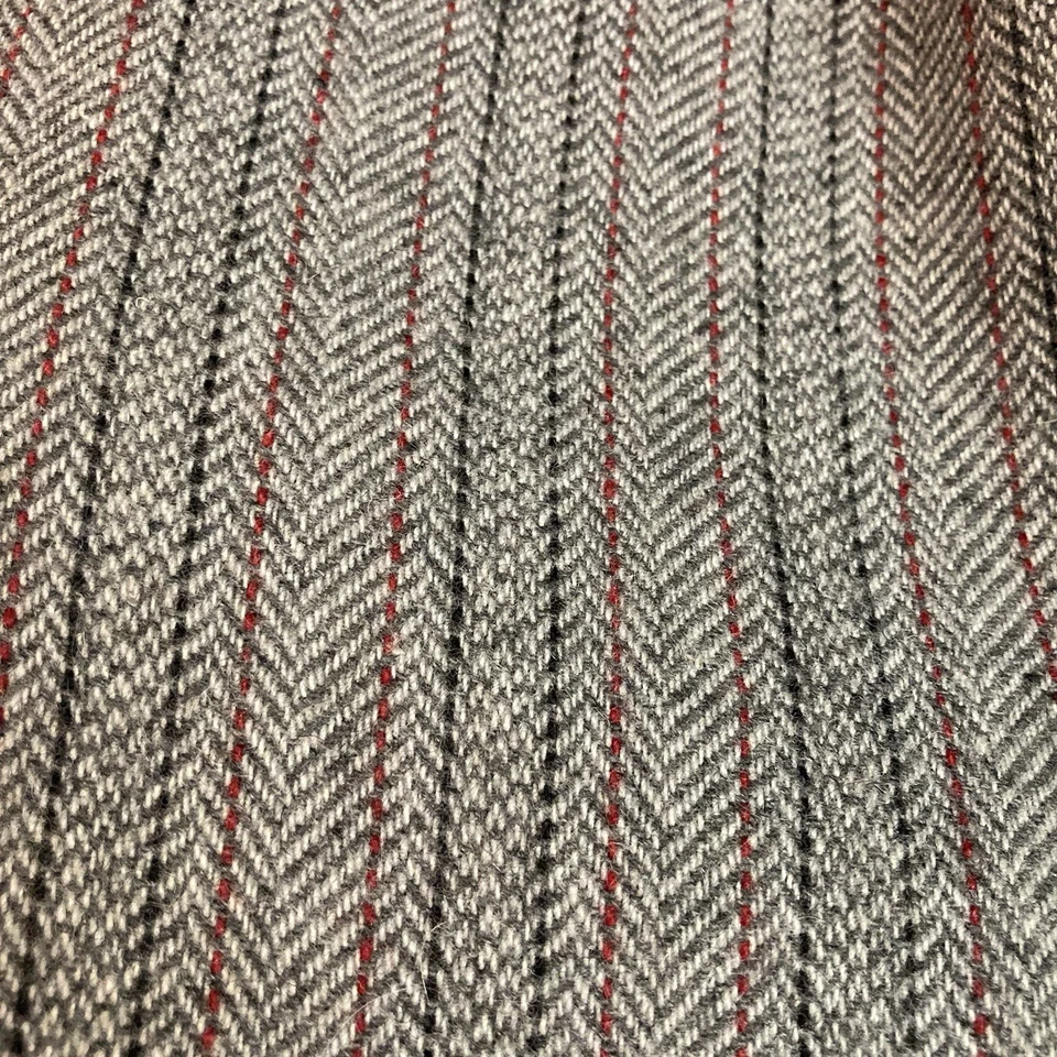 Blazer Mujer Corporativo Vintage Años 80 Talla 7 Gris Tweed Mezcla Lana Forrado Desplazado Foto 3 de 4