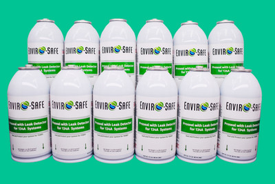Enviro-Safe ProSeal w/ Leak Detector for Auto A/C Systems | 4 oz | 12 cans