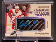 2023-24 Upper Deck Engrained Rookie Signature Shots Elmer Soderblom #225/299