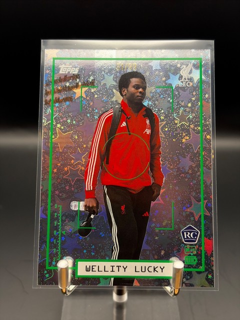 Wellity Lucky /99 RC Green Refractor Liverpool FC 2026 Topps Chrome