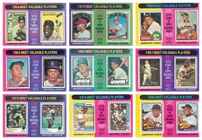 1975 Topps Baseball MVP Cards U - Pick EX