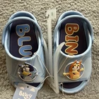Bluey Sandals Toddler Size 9T Blue Footbed Open Toe Slip On Ankle Strap Summer