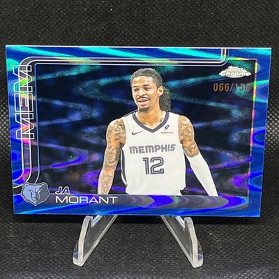 2025-26 Topps Chrome Ja Morant #158 Blue RayWave Refractor /150 Grizzlies