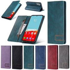For Samsung Galaxy S26 S25 S24 S23 S22 Leather Stand Magnetic Flip Wallet Case