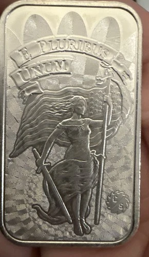 Lady Liberty Unity-Serpent Freedom Troy oz..999 Silver Bar