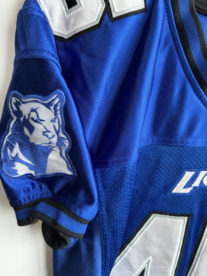 Vintage High School Lions Football Jersey Size Medium 28”x32” Stitched Logos - Image 4 of 4