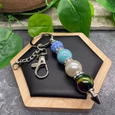 4.5  Stainless Steel Candy Bubblegum Bead Keychain Purse Backpack New C1055