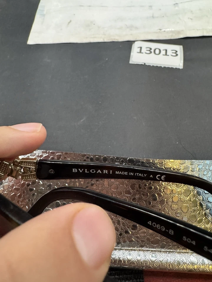 Bvlgari 4069B 504 Gafas Marrón Habana Cristales Swarovski 54-16-135 Foto 3 de 4
