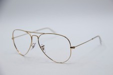 NEW RAY-BAN RB 3025 L0205 GOLD CLEAR AVIATOR AUTHENTIC FRAMES EYEGLASSES 58-14
