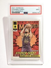 🔥Beautiful PSA 9🔥2021 Stephen Curry Panini Donruss Net Marvels #7 INVEST 📈  