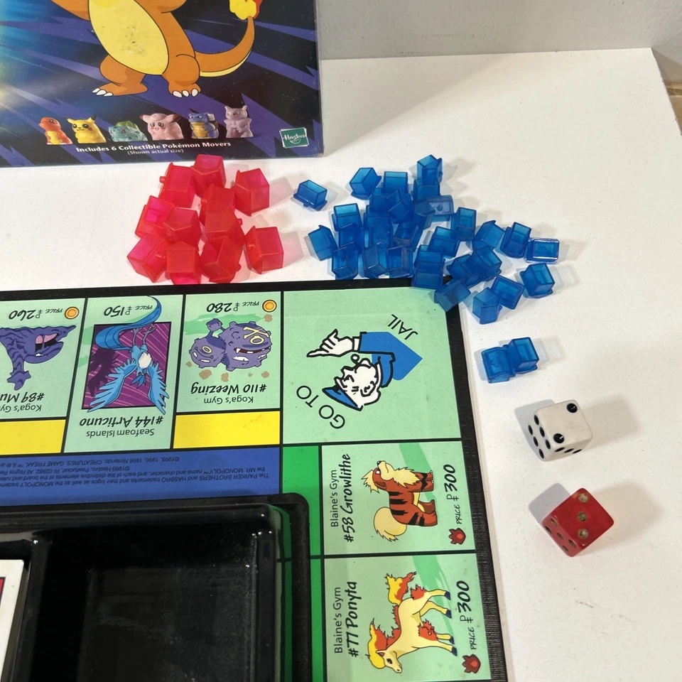 1999 Pokémon Monopoly Collector’s Edition Hasbro – Lot of 2 Games – All Figures - Image 3 of 4