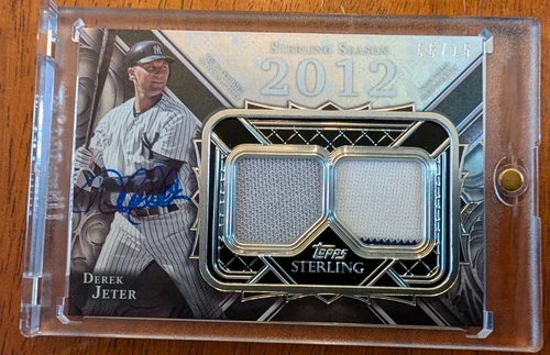 2022 Topps Sterling Derek Jeter Sterling Season Dual Relic Auto 6/15 SSP 