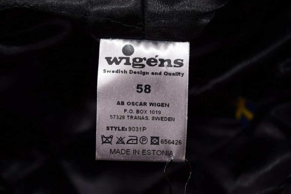 Wigens Nuevo con Etiquetas 100% Lana Newsboy en Negro Sólido Talla 58, 7 y 1/4 Foto 4 de 4