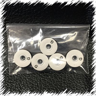 Industrial Sewing Bobbins Style G BLACK paper sided 10 pack 100% Poly Filament