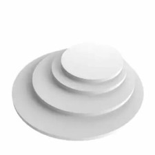 Disco in plexiglass bianco lucido Dischi 3 mm Taglio Laser tondo cerchio rotondo