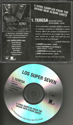 Raul Malo LOS SUPER SEVEN Teresa EDIT  5TRK SAMPLR DJ PROMO CD Single LOS LOBOS