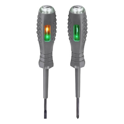 2PCS ELECTRICAL MAINS VOLTAGE TESTER ELECTRICIANS INSULATED SCREWDRIVER