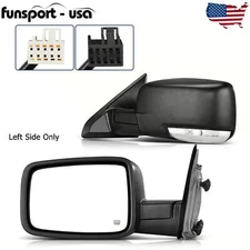 Left Driver Side Power Heated Mirror for 2009- 2016 Dodge Ram 1500 Signal Puddle