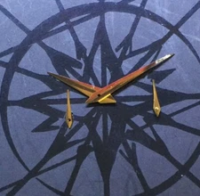  NEW GILT HAND SET SUITABLE FOR LECOULTRE FUTUREMATIC 497 MODEL WATCH 