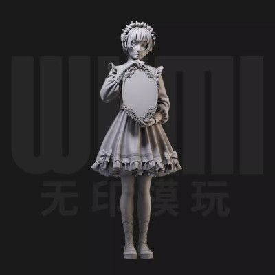 1/24 Resin Lolita Girl Unpainted Unassembled 3724
