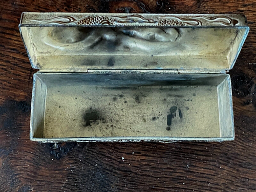 Vintage Chinese Metal Dragon Relief Box - Picture 10 of 24