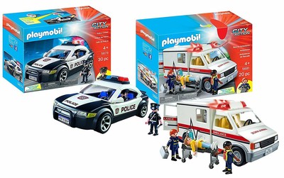 playmobil police and ambulance