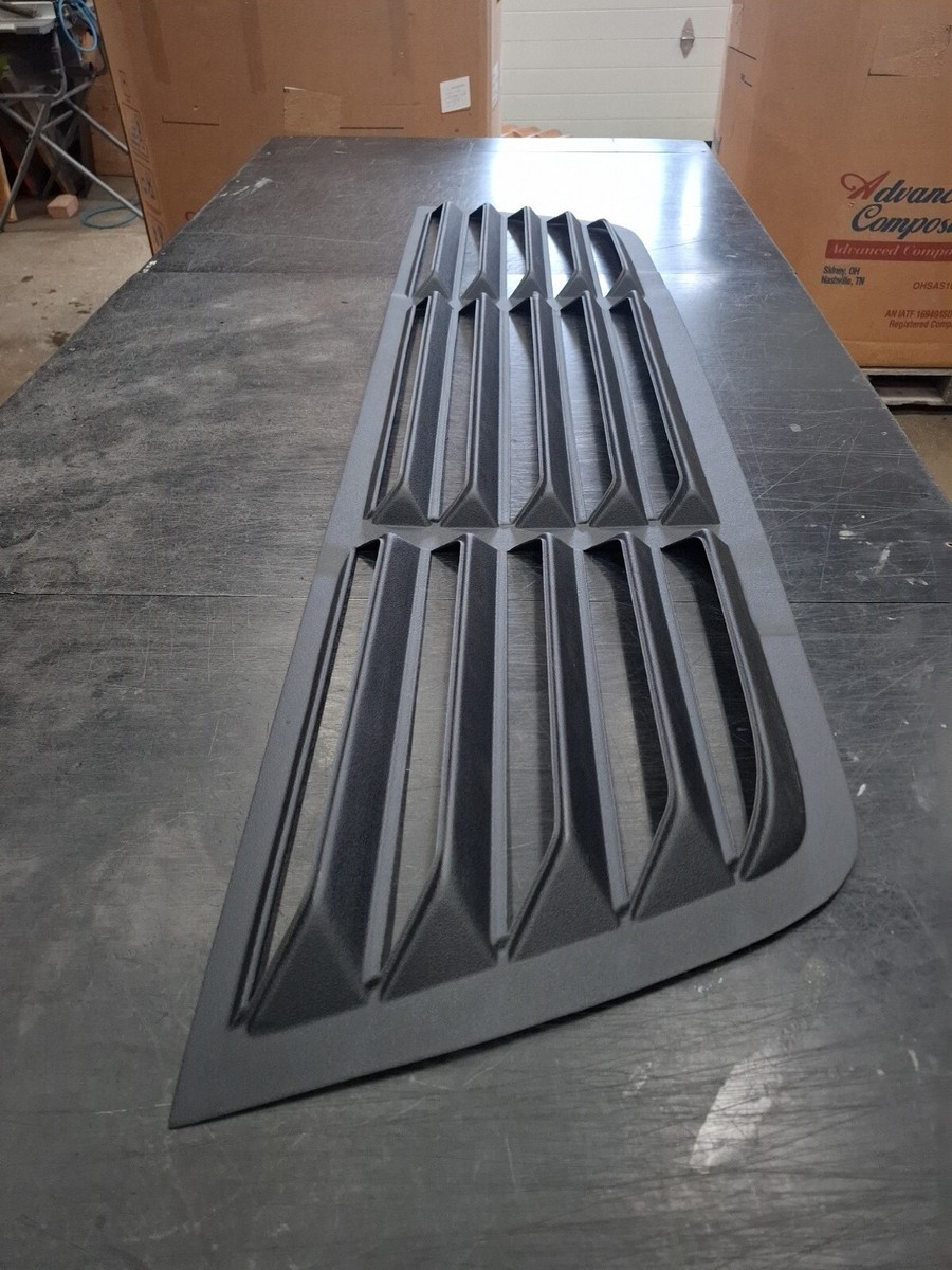 ASTRA HAMMOND Rear Window Louver – Textured Black ABS For 78-05 Dodge Full-Size Van