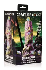 Creature Cocks: Dragon Spawn Ovipositor Silicone Dildo w Eggs  --FREE SHIPPING!